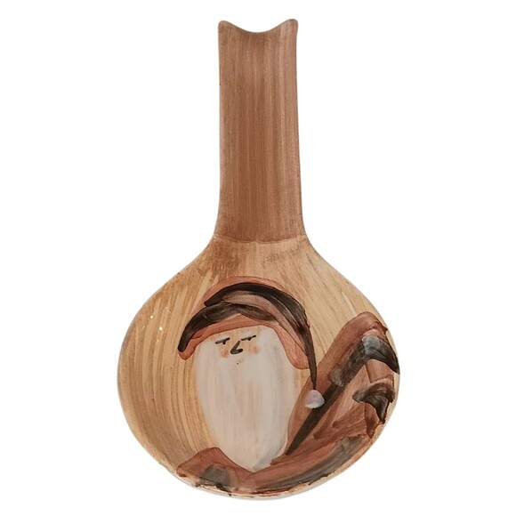 Santa Claus Spoon Rest - Made in Italy By Marco e Cristina - Christmas Holiday - Picture 1 of 10